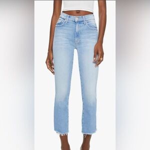 MOTHER The Insider Crop Step Fray Limited Edition Blue Size 24
